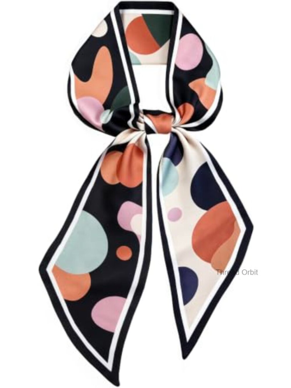 Satin Hair Scarf Skinny Neck Scarf for Women Lightweight 58 Inch